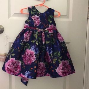 Pippa & Julie Navy blue floral party dress